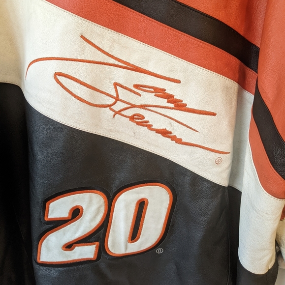 Nascar Tony Stewart Leather Jacket - Picture 2 of 14
